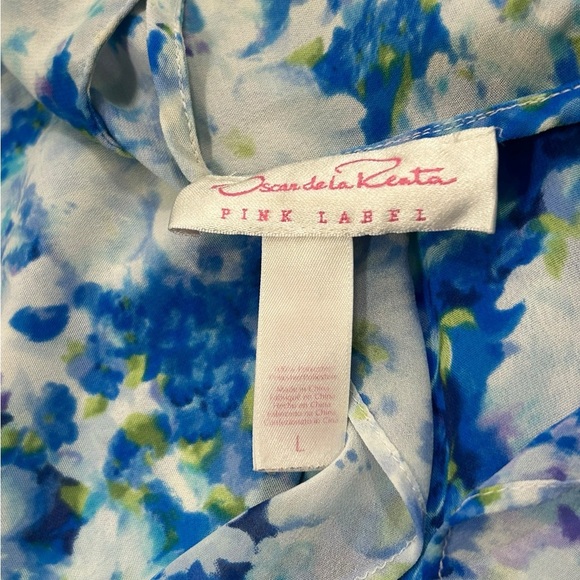 Oscar De La Renta Pink Label Floral Lace Romantic Night Slip Gown Lingerie Sz L - Picture 7 of 11
